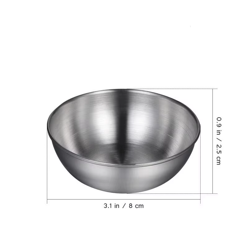 Plat à Sauce d'assaisonnement en acier inoxydable