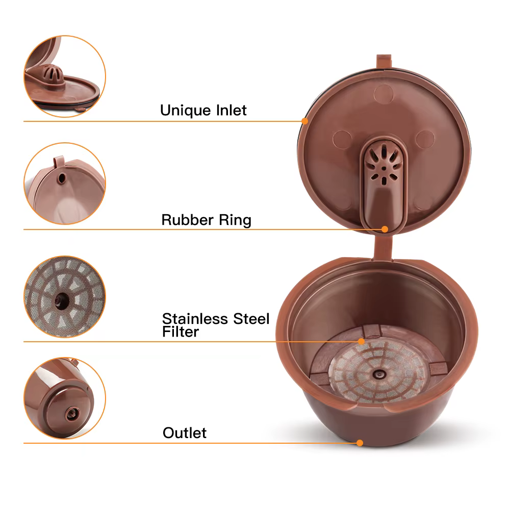 Icafilas Capsule de café réutilisable Nescafé Dolce Gusto filtres avec maille Dolci