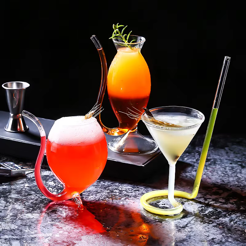 Verre à cocktail créatif