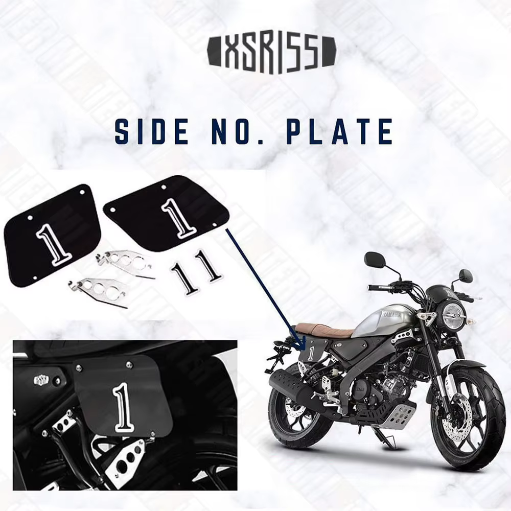 T BODY SAMPING SIDE, Inboulon tailor, Accessoires de moto, 73T Numero PLRapidly BLACK Pour YAMAHA XSRaxes XSR-155 Xbackpack 155 2019-2024 2023