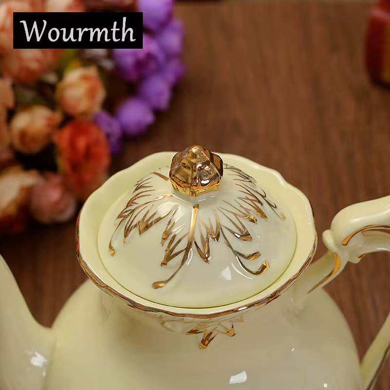 Lvory-Cafetière en porcelaine européenne