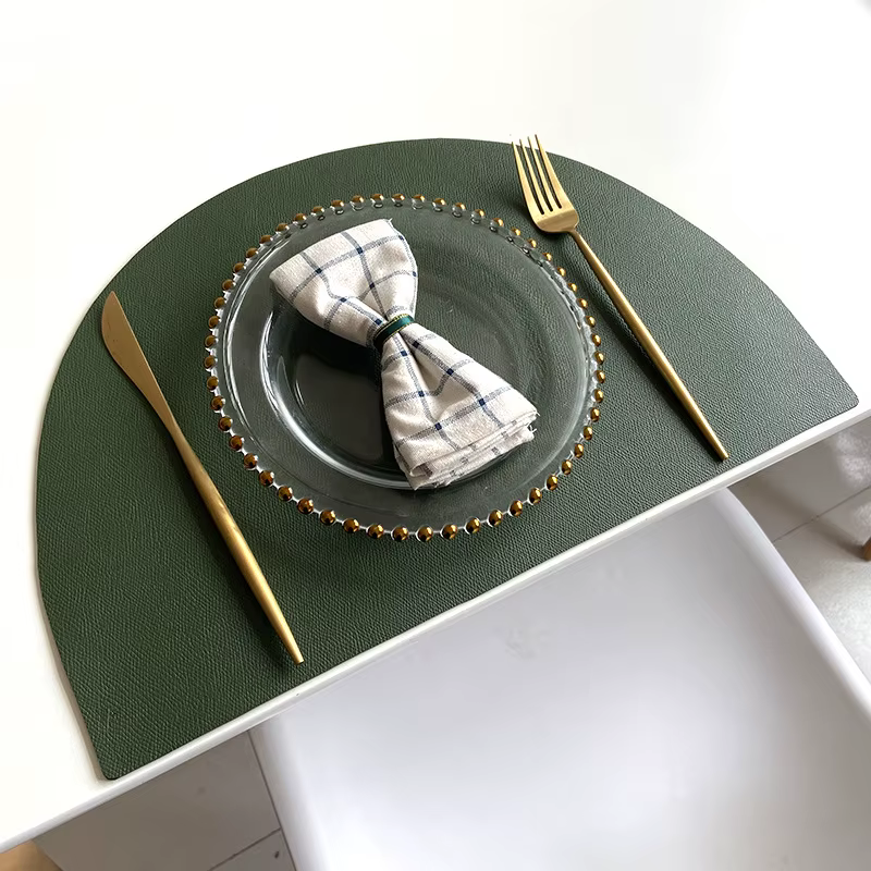 Napperon en cuir PU pour table