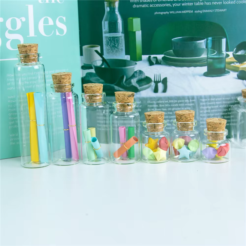 Bouteilles en verre avec bouchon