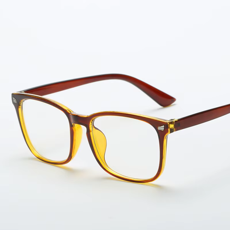 Lunettes carrées unisexes à la mode, lunettes simples, à monture complète, pour hommes et femmes, lunettes optiques de protection contre les radiations