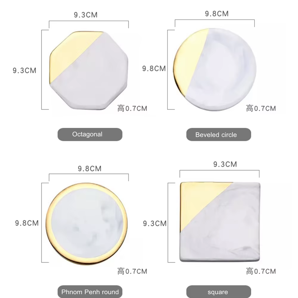 Sous-verres créatifs en céramique