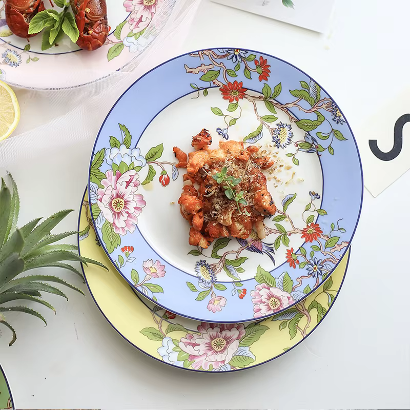 Assiettes haut de gamme en porcelaine
