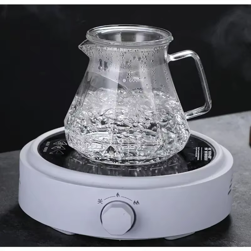 Pot de partage de café en verre de diamant de 400 à 600ml