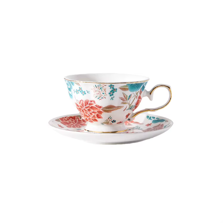 Tasses à café florales chinoises
