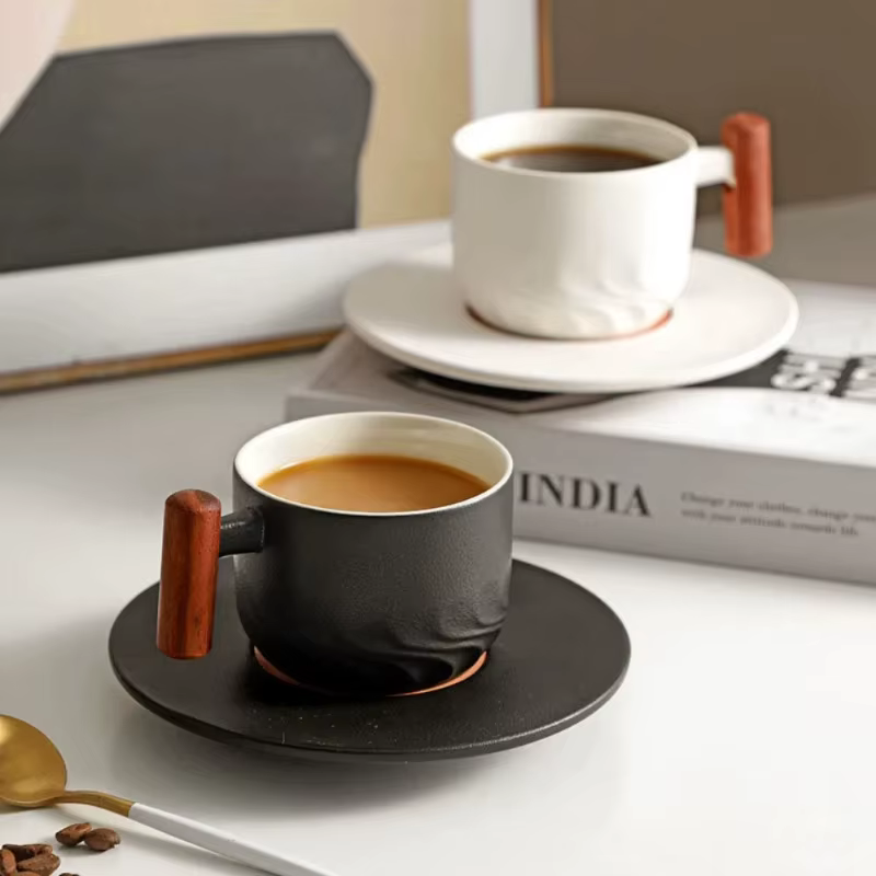 Tasse à café rétro en céramique 55/80ml