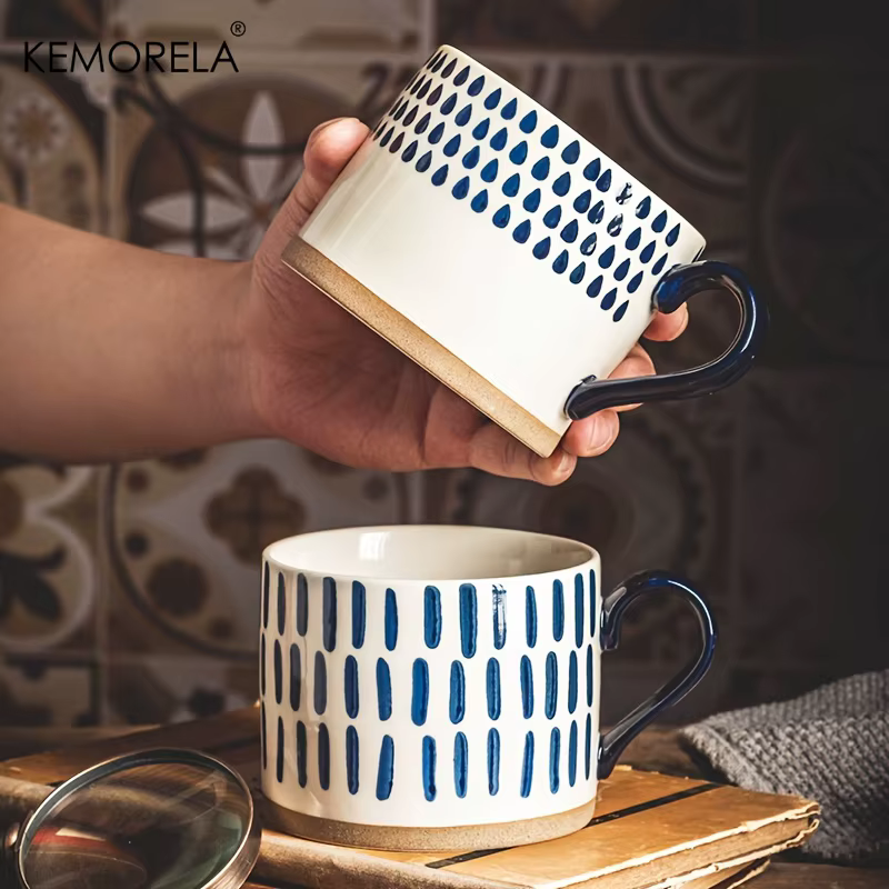 KEMORELA 1 pièces 450ML tasse en céramique nordique café