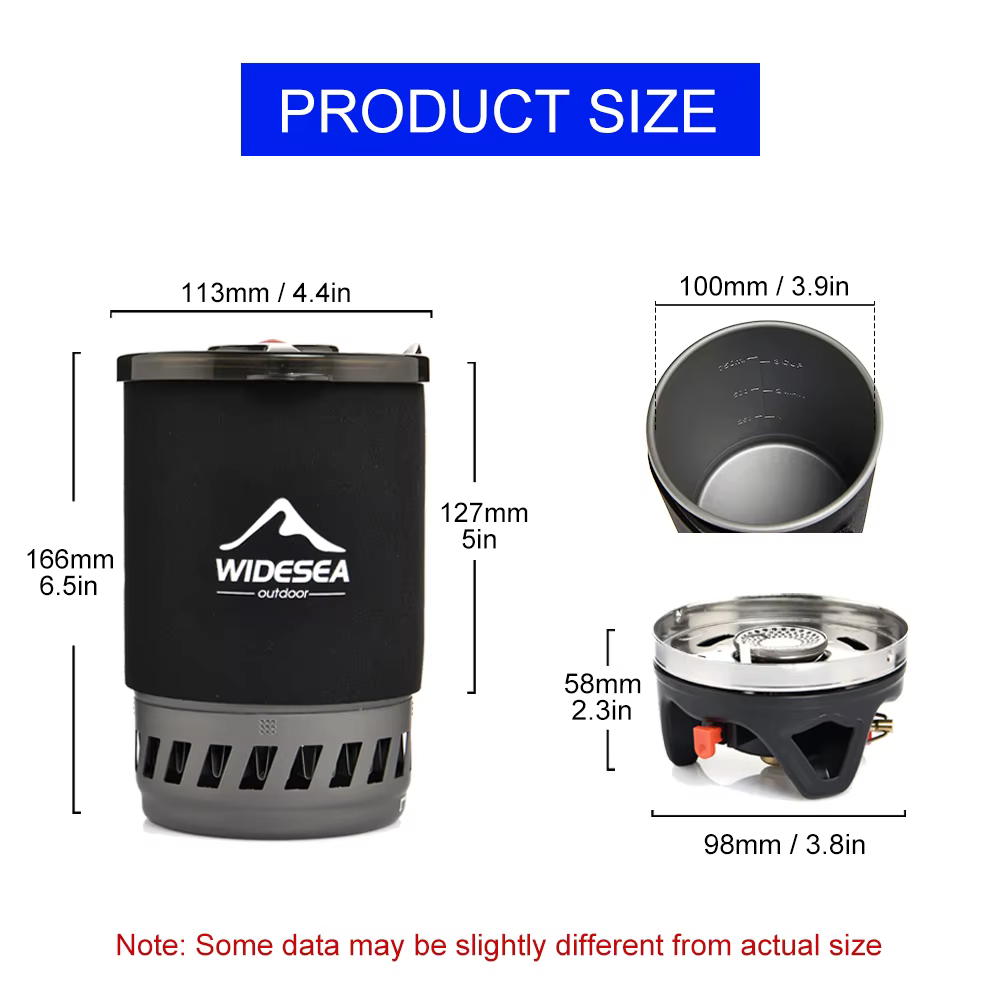 Widesea – ensemble de cafetière de Camping Portable