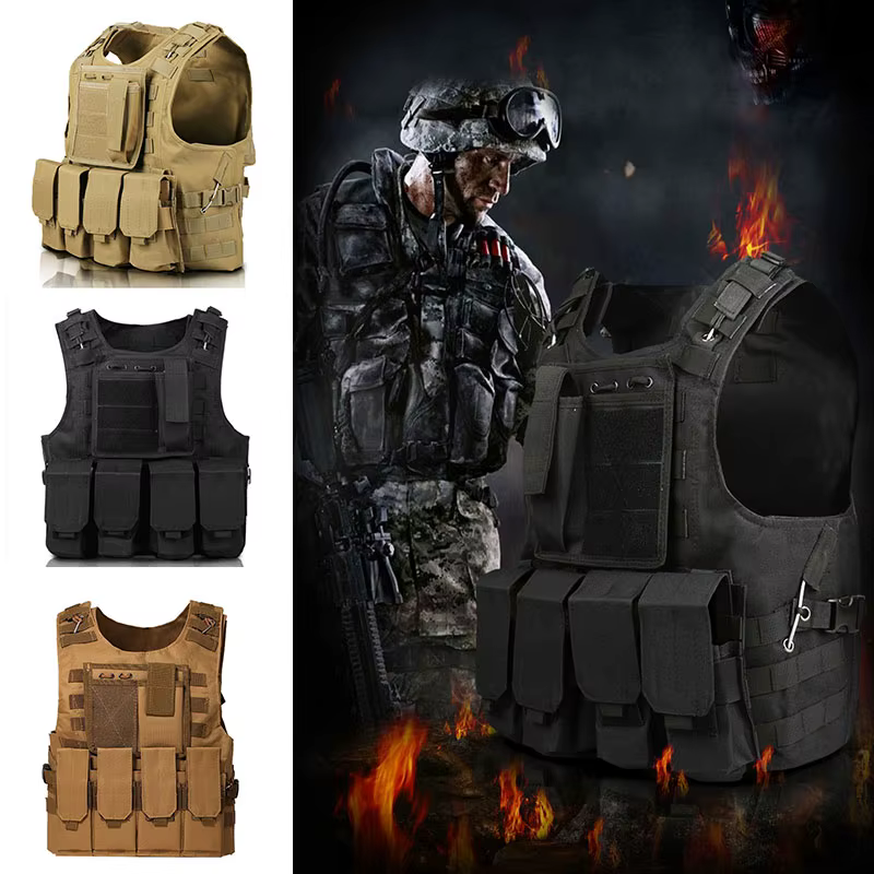 Gilet tactique CS jeu Airsoft assaut Molle gilet équipement vêtements de plein air chasse Camouflage gilet Combat sécurité gilet