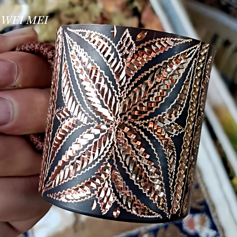 Tasse à café en cuivre pur Vintage aléatoire