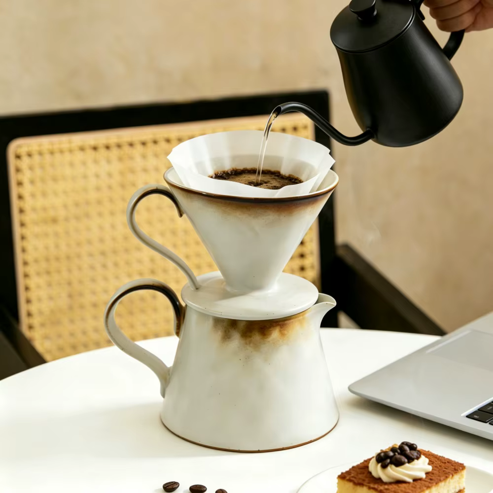Ensemble de café pour over pour en-casée en céramique Kiln Change