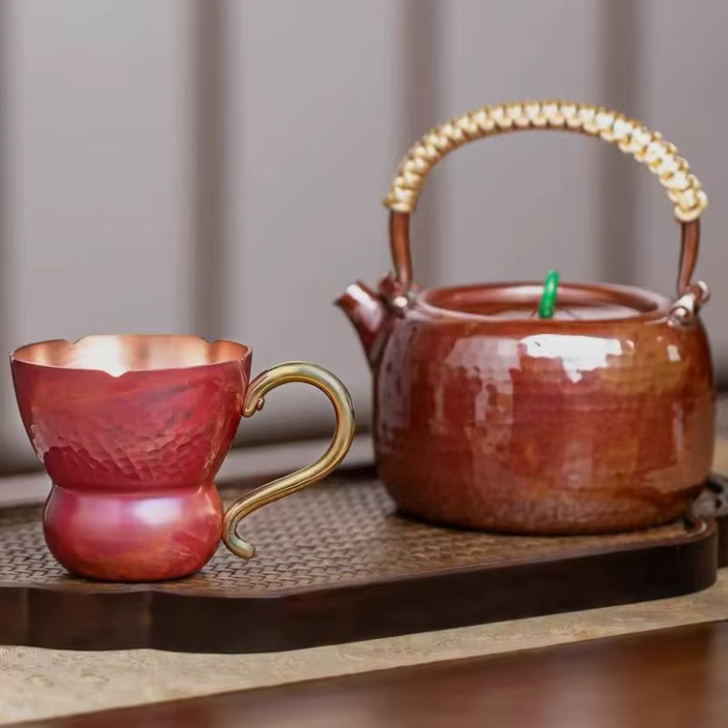 Mini tasse à café en cuivre Vintage