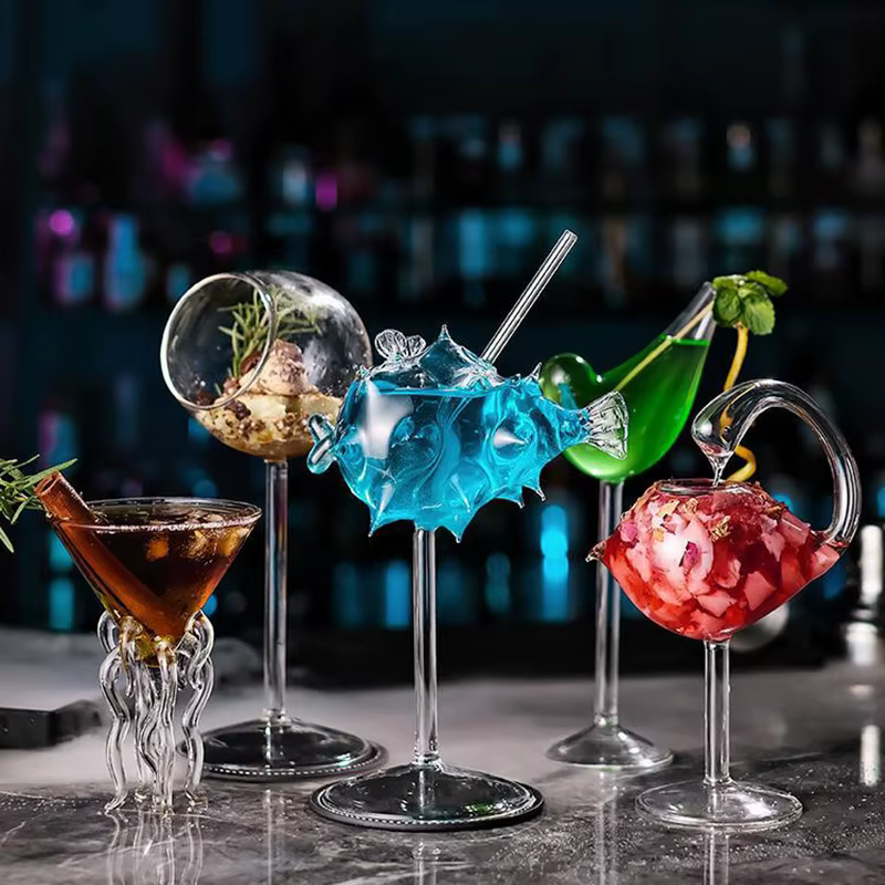 Verre à Cocktail créatif en forme de poisson