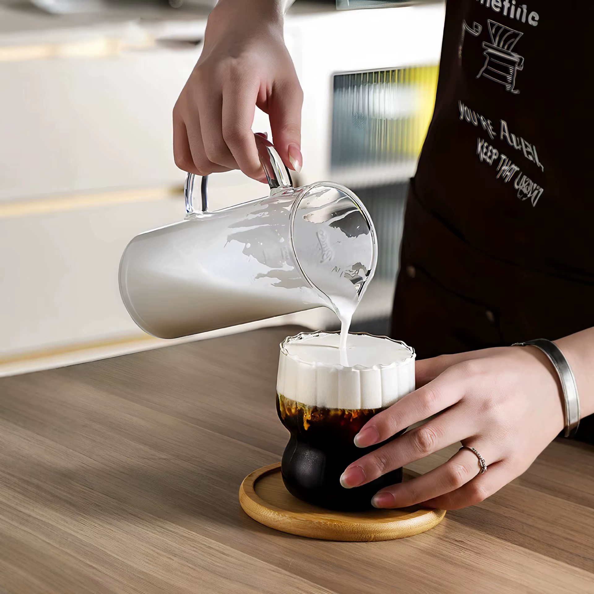 Cafetière à piston 550 ml en verre pour usage domestique