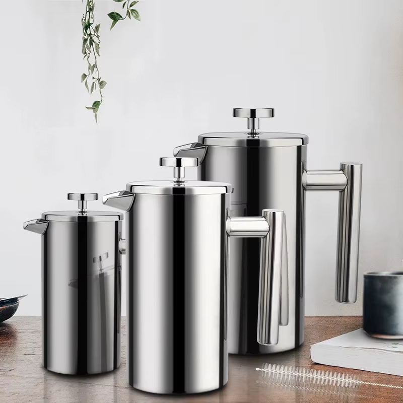 Cafetière à expresso en acier inoxydable