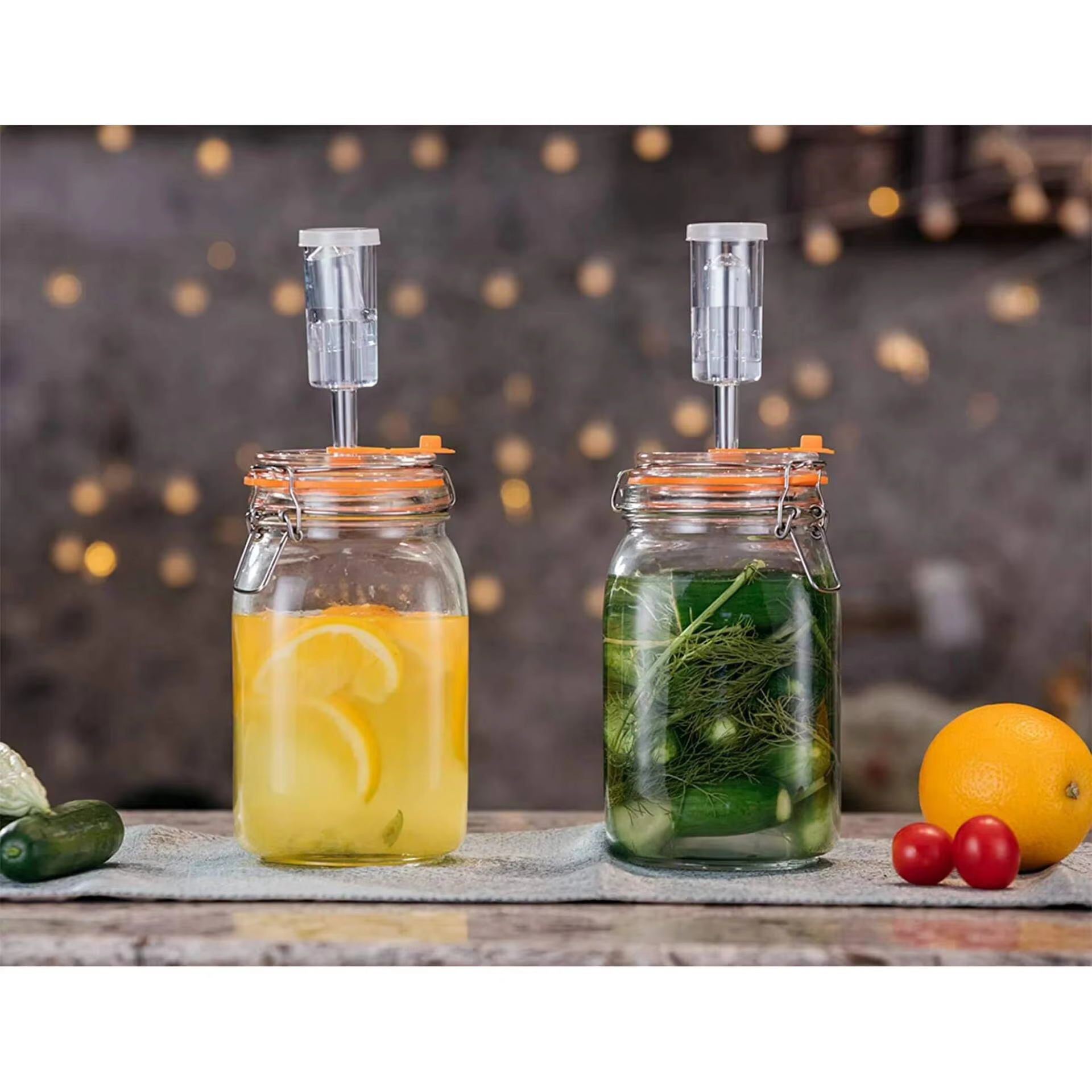 Pot de fermentation, pot de fermentation en verre de 1