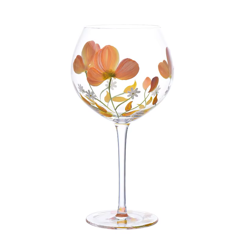 Verres à vin à Champagne peints à la main