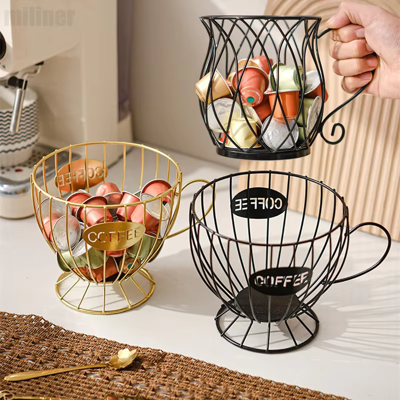 Porte-capsules de café en métal