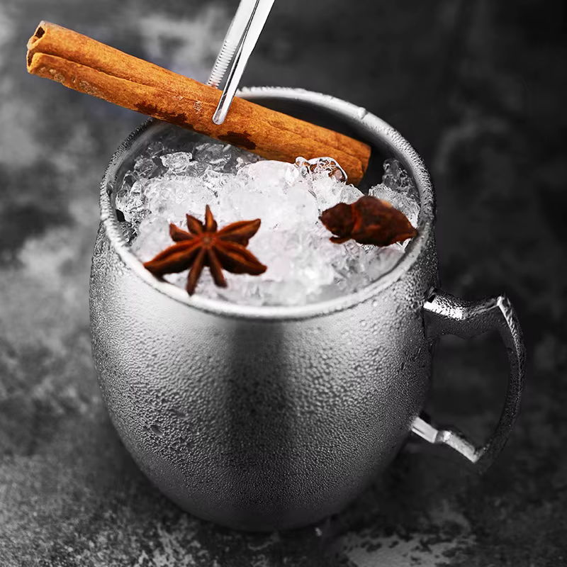 Mules de moscou en acier