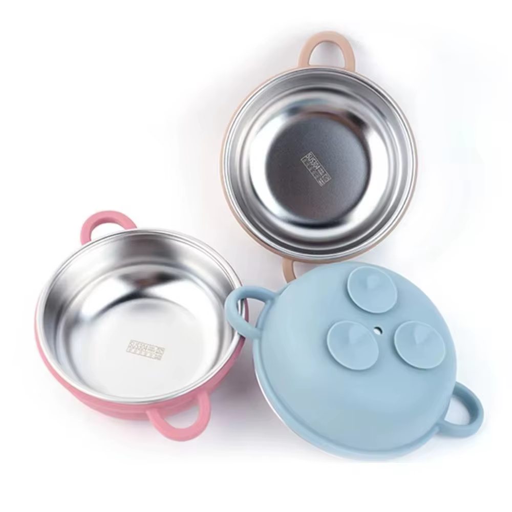 Bol d'alimentation pour bébé en acier inoxydable 304