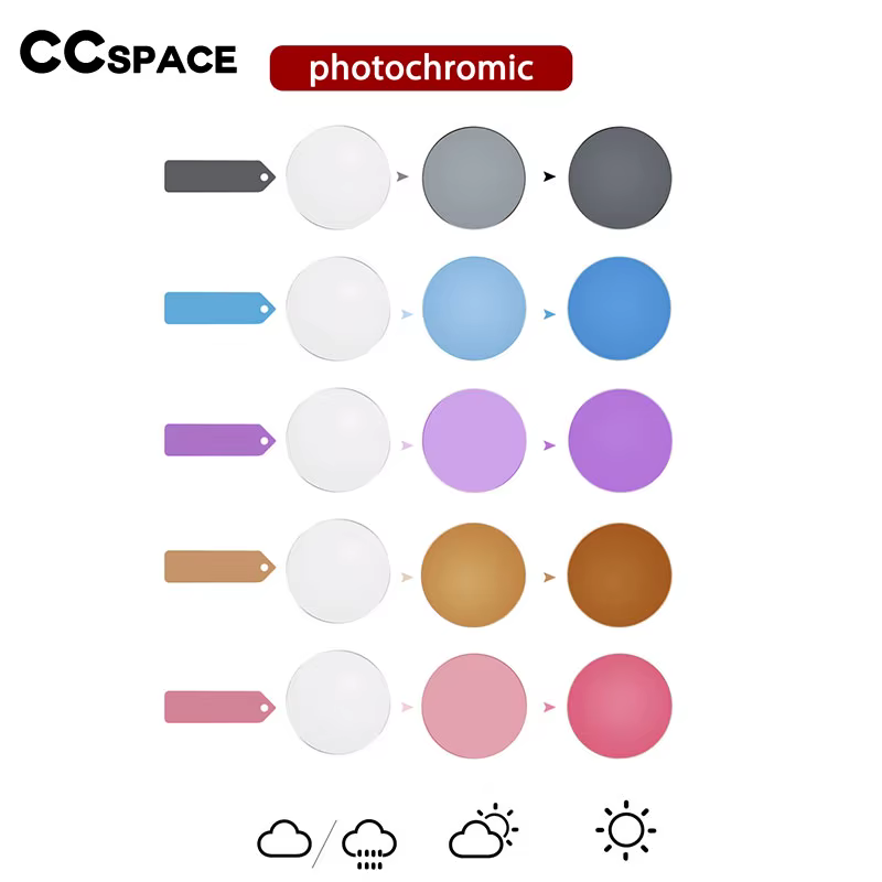 Lunettes photochromiques grises, paire de verres optiques asphériques sur ordonnance, pour myopie et presbytie, résistantes aux rayures, indice 1.56, verres colorés