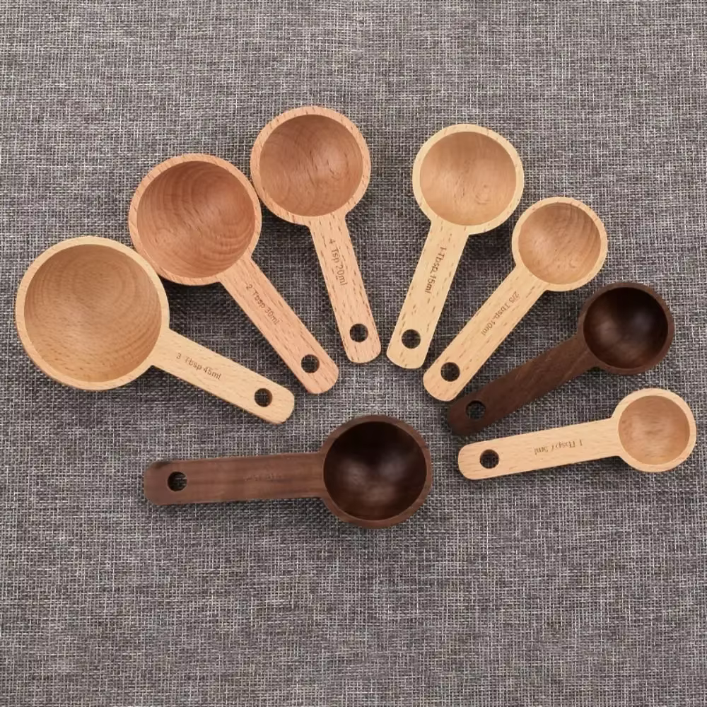 Cuillère à mesurer en bois 7.5/10/15/20/30/45ML