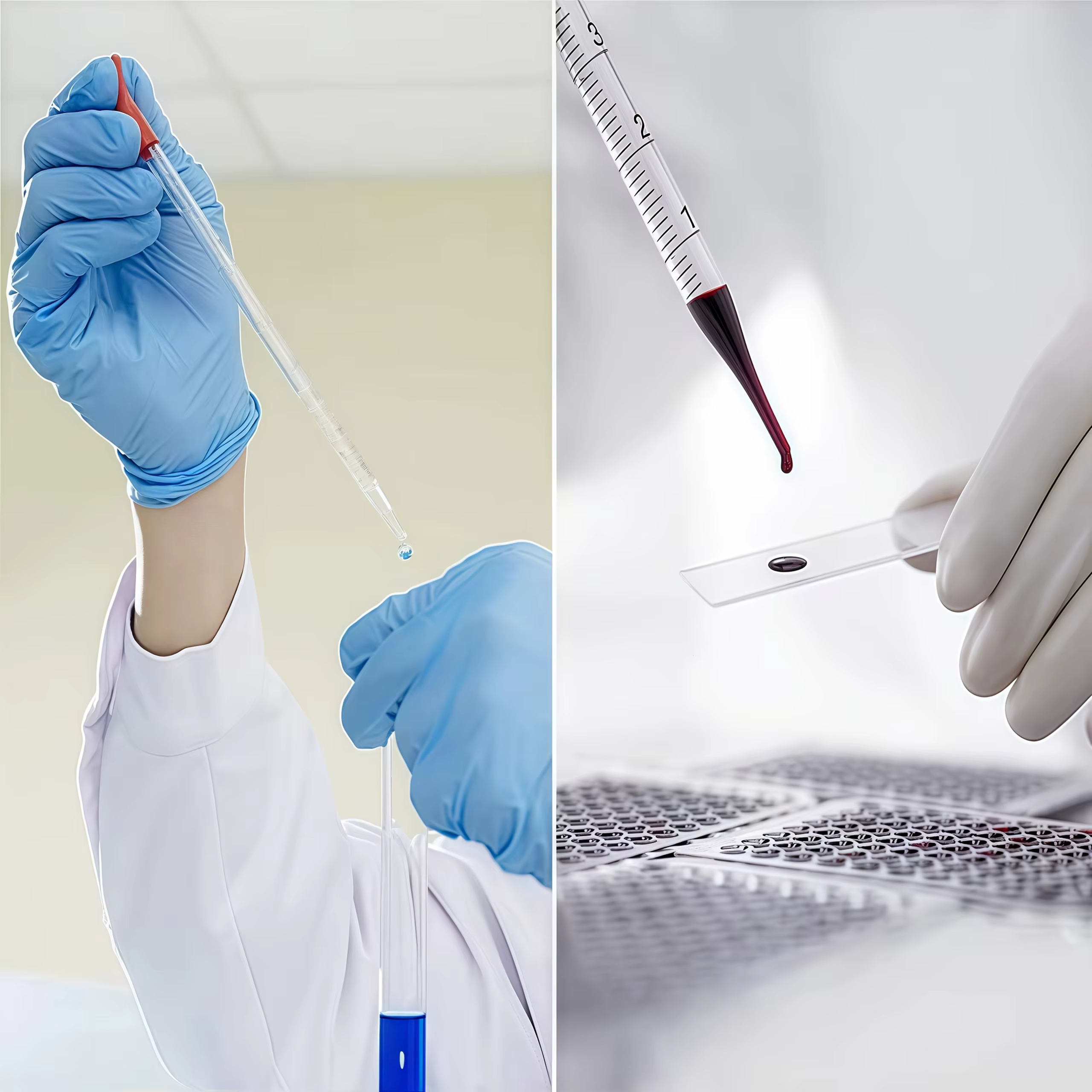Pipette en verre, compte-gouttes