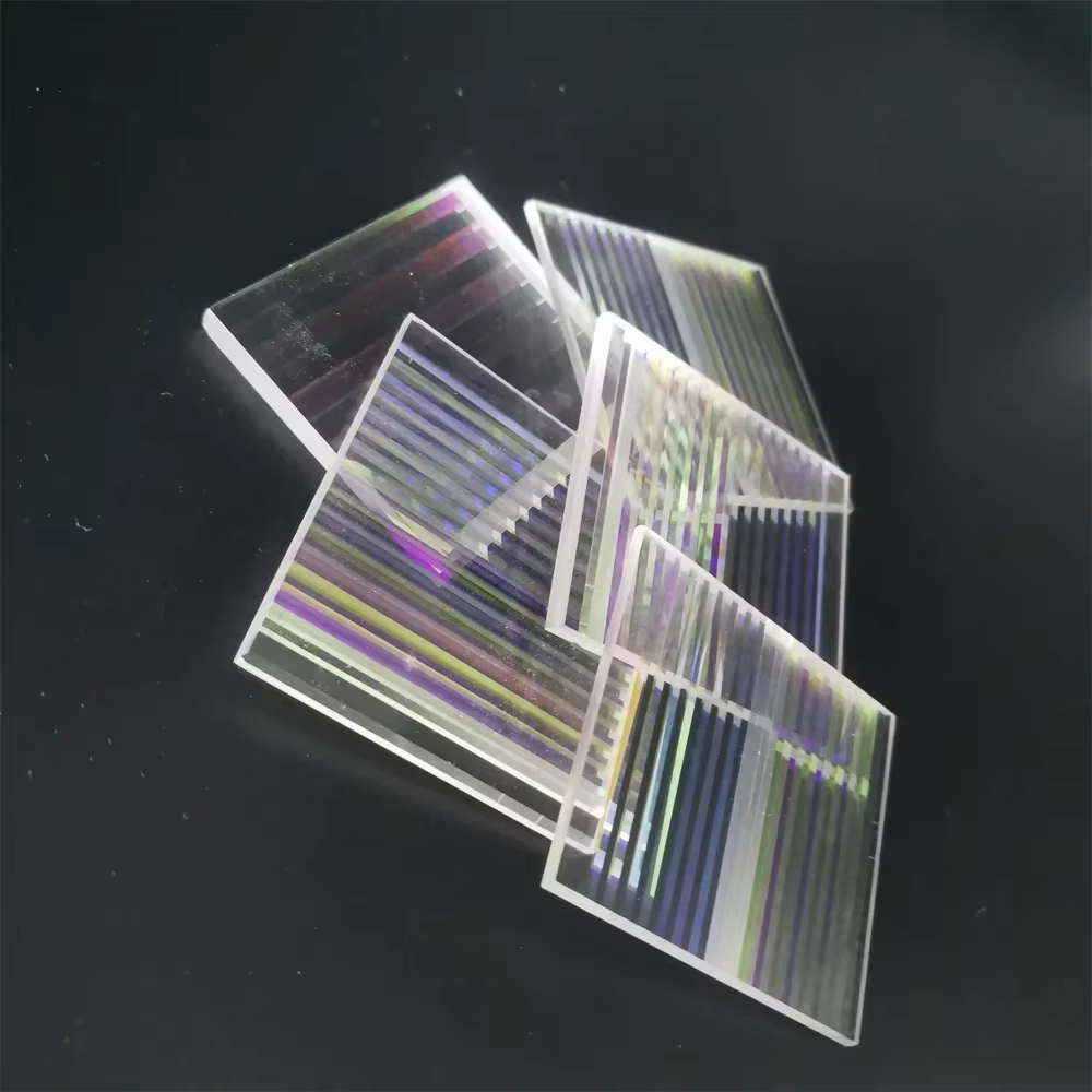 Verre optique décoratif à prisme dichroïque défectueux, pour fête, décoration de la maison, Art, bricolage, Science, physique, recherche, 50x45mm/48x41mm