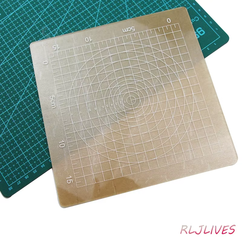 Plaque de pression carrée transparente en acrylique pour pâte polymère, tampon de modelage, outils de bricolage, outil de roulement de pâte DIY