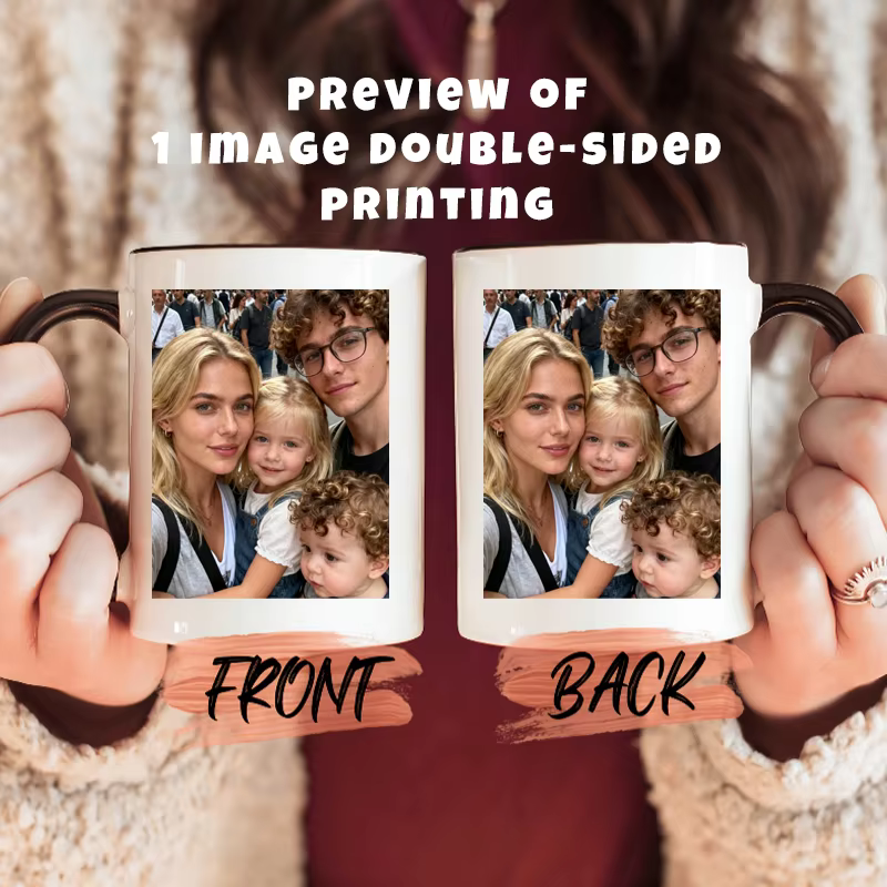 Mug personnalisé avec photos et texte - Mug souvenir unique - Cadeau idéal pour un anniversaire
