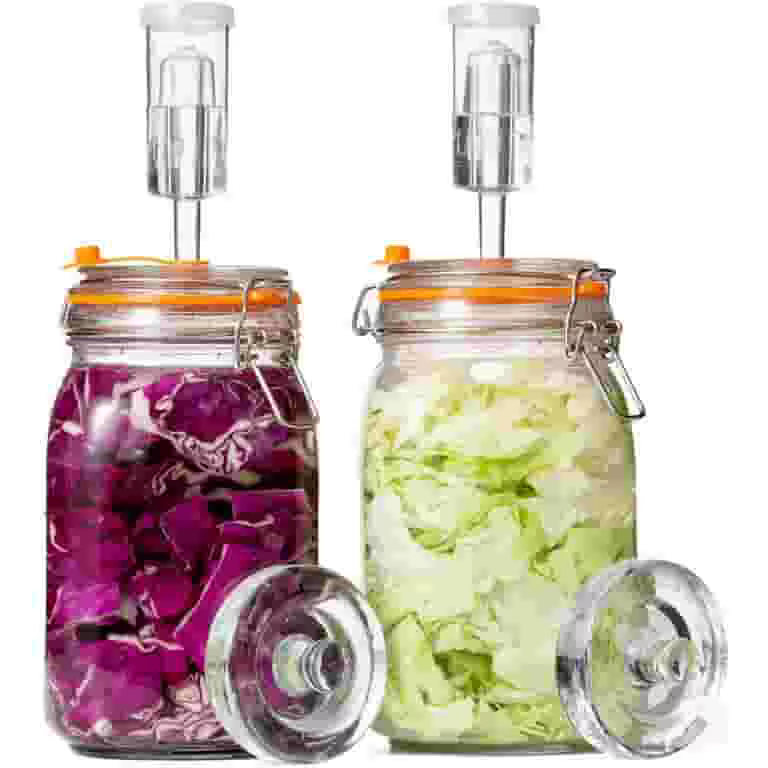 Pot de fermentation, pot de fermentation en verre de 1