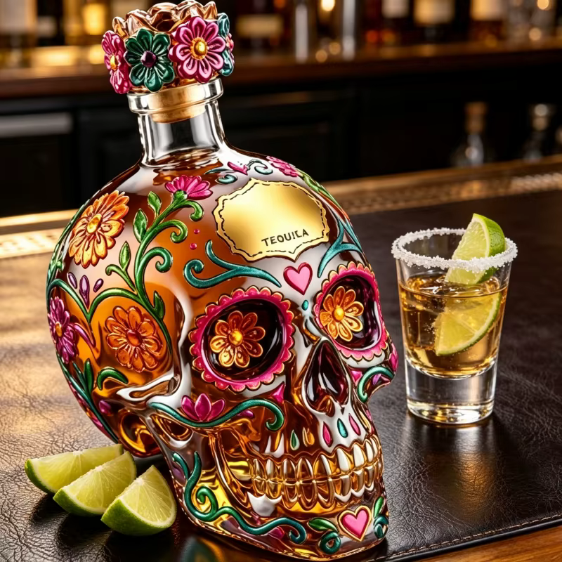 Carafe à whisky Sugar Skull