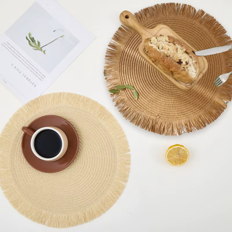 Napperon Vintage en Jute et lin