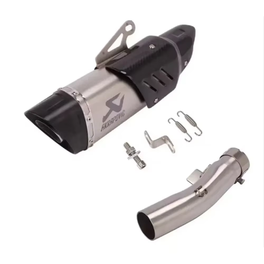 Nouveau pour Macbor Montana XR5 MontanaXR5 système d'échappement de moto Tube de silencieux modifier le tuyau de liaison intermédiaire