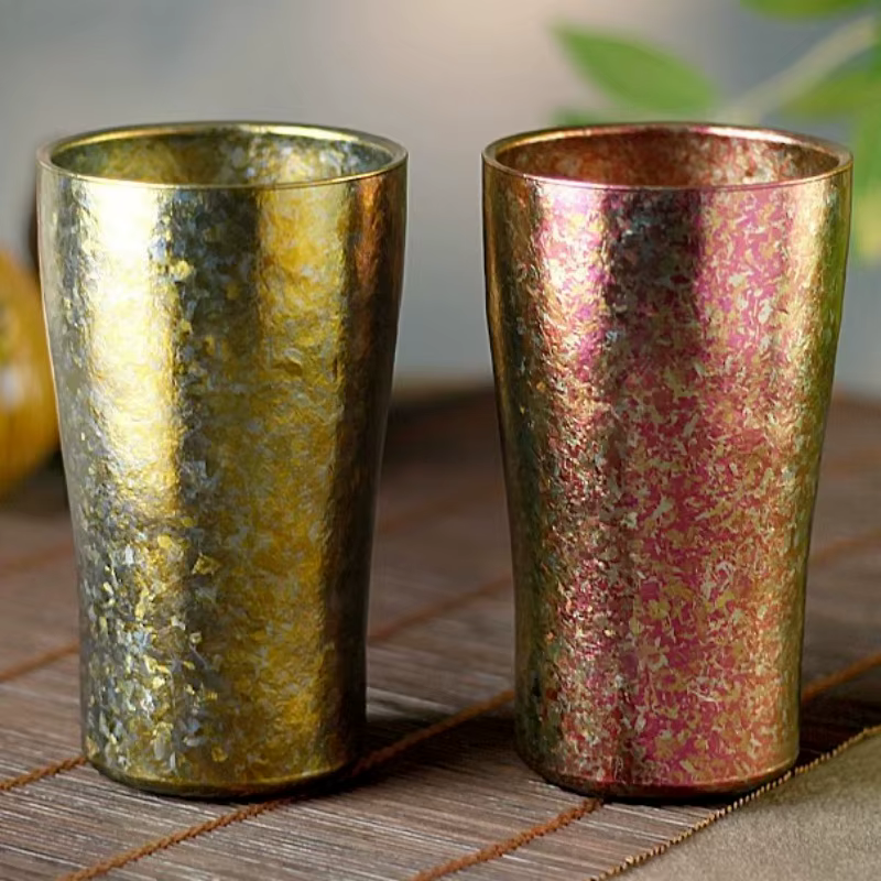 Tasse à café Vintage en titane pur