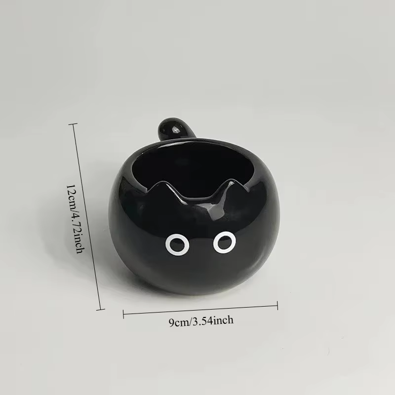 Tasse en céramique mignonne créative en forme de chat siamois