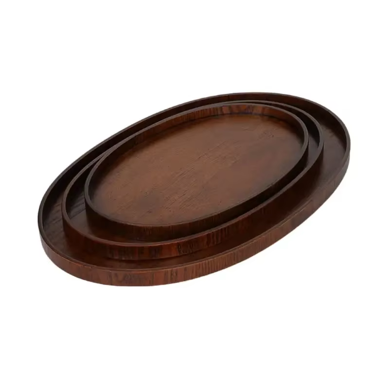 Plateaux de service ovales