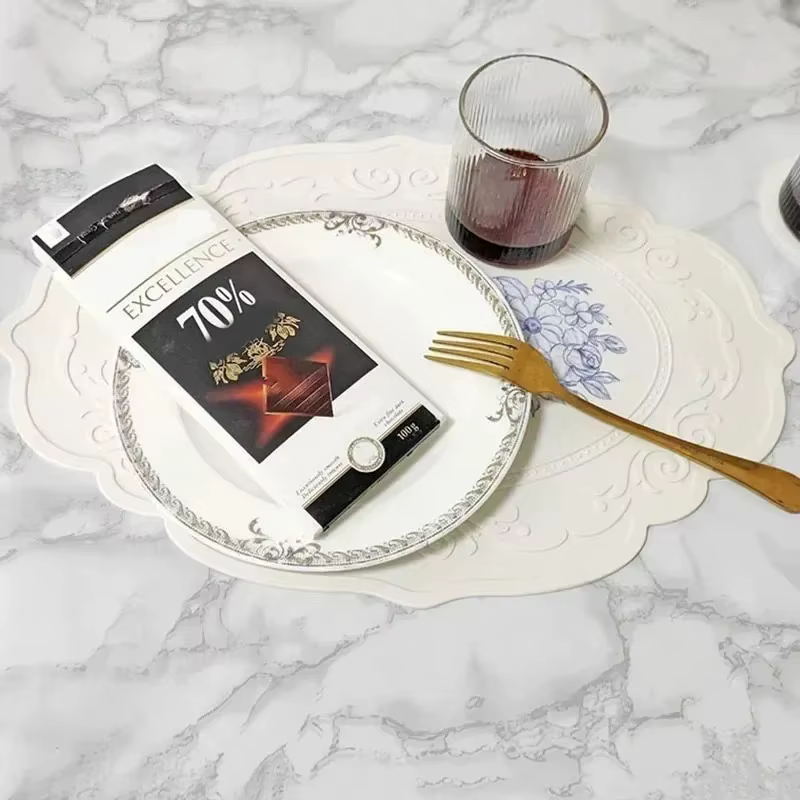 Set de table en silicone style européen rétro