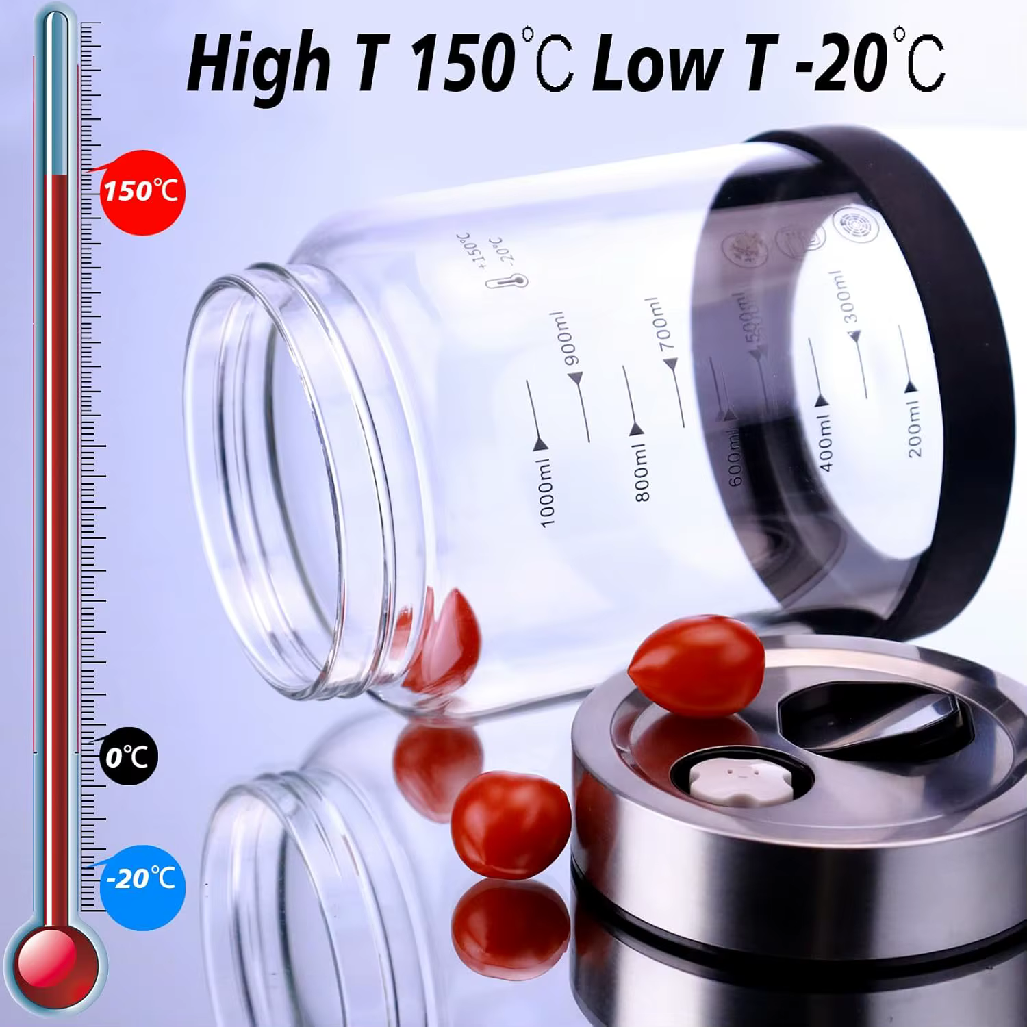 Réservoir hermétique scellé sous vide pour grains de café