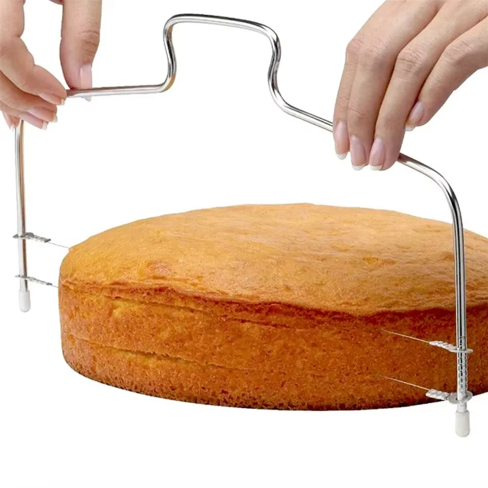 Trancheuse à gâteau en acier inoxydable réglable