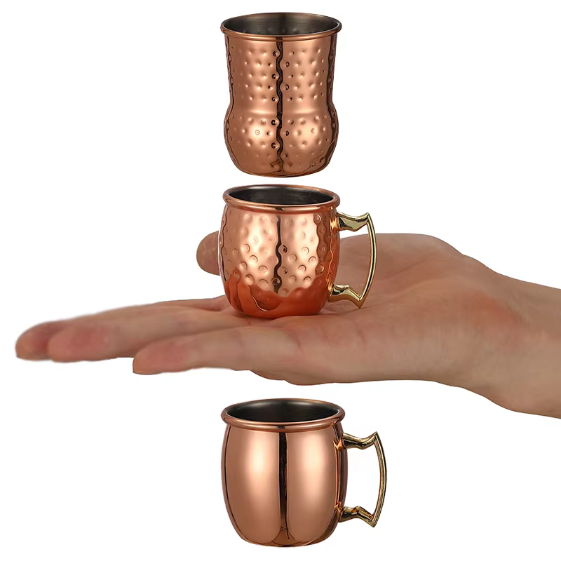 Mini tasse mule de moscou martelée