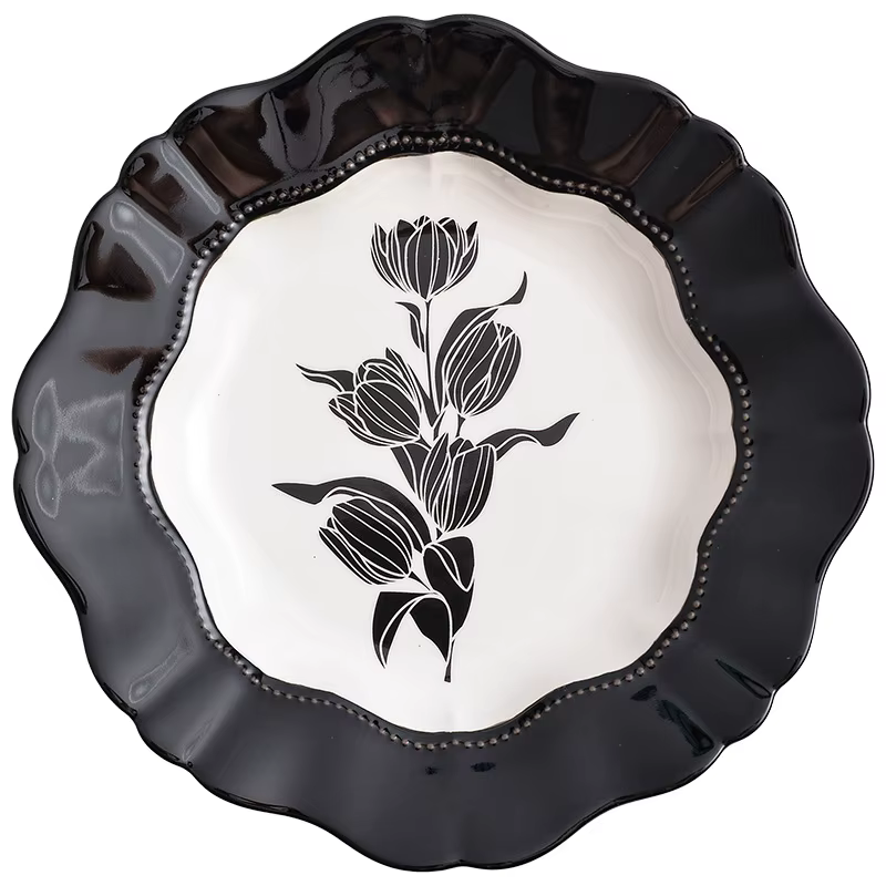 Vaisselle en céramique tulipe vintage