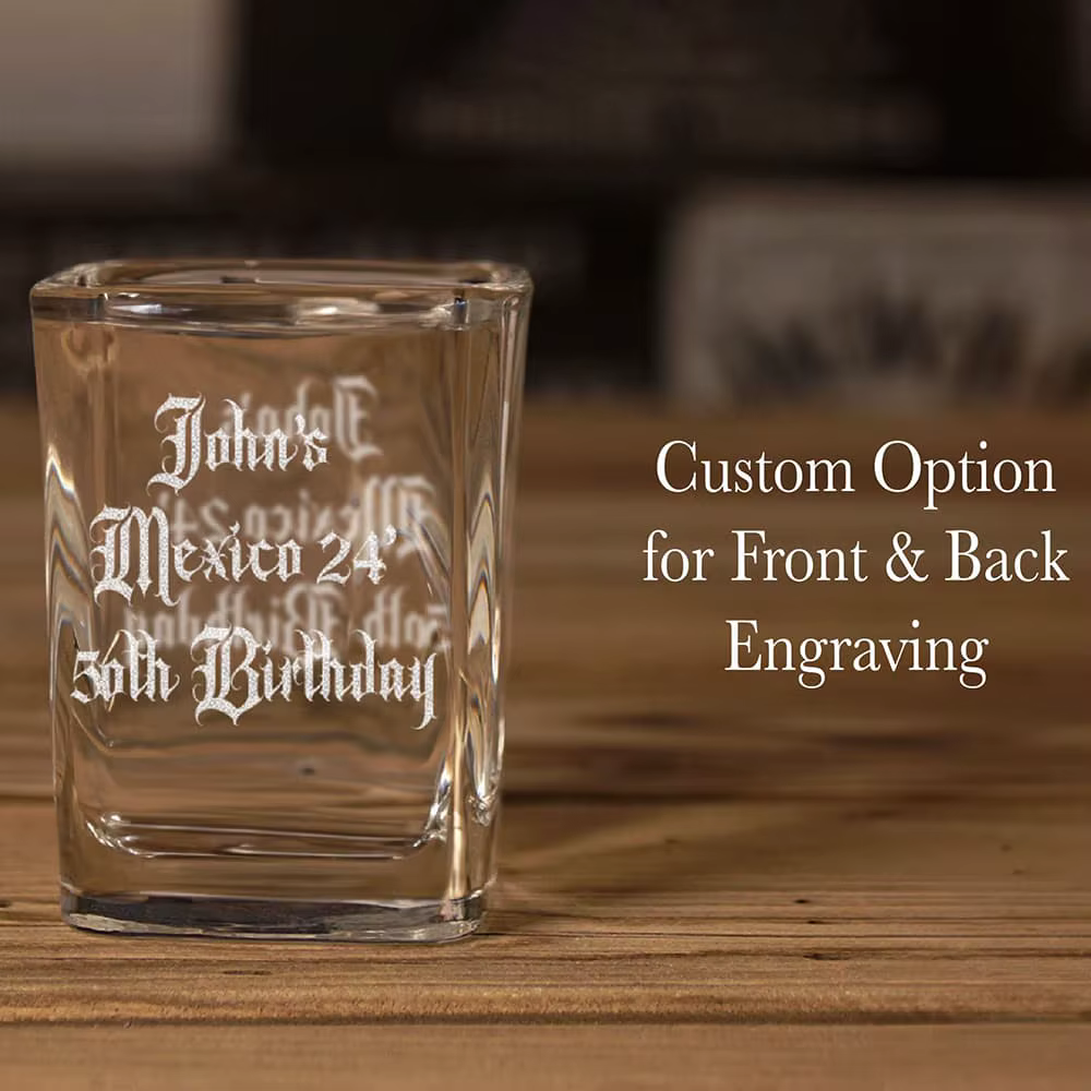 Verre à liqueur gravé personnalisé avec logo