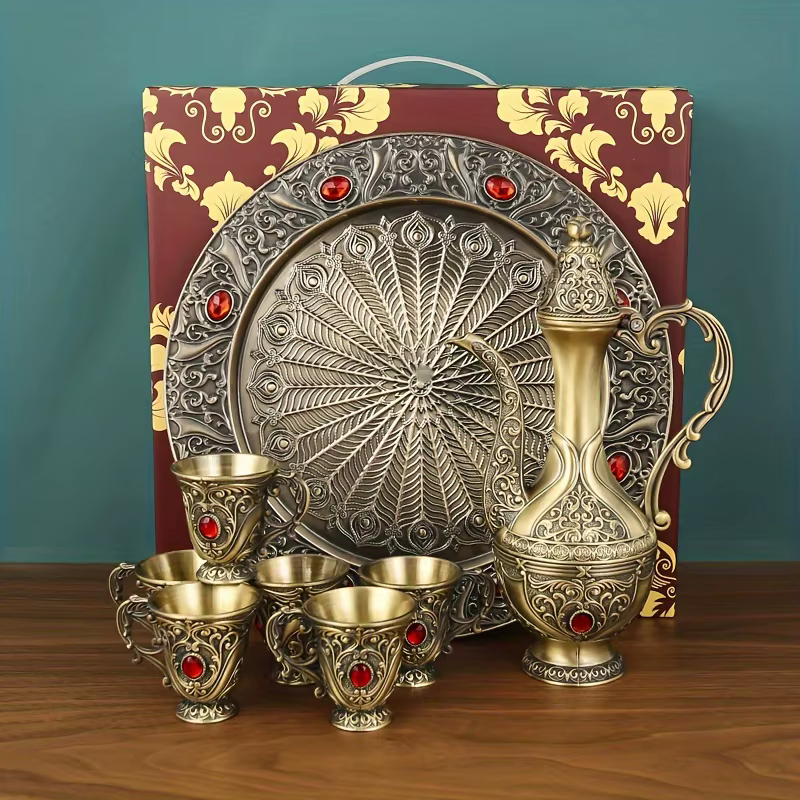 Ensemble de café turc de luxe 6 pièces