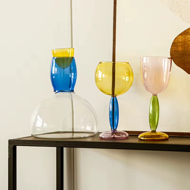 Verres colorés à haute teneur en Borosilicate faits à la main