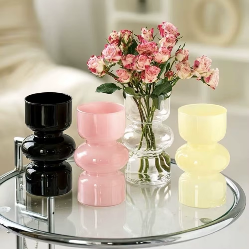 Vase en verre rétro européen