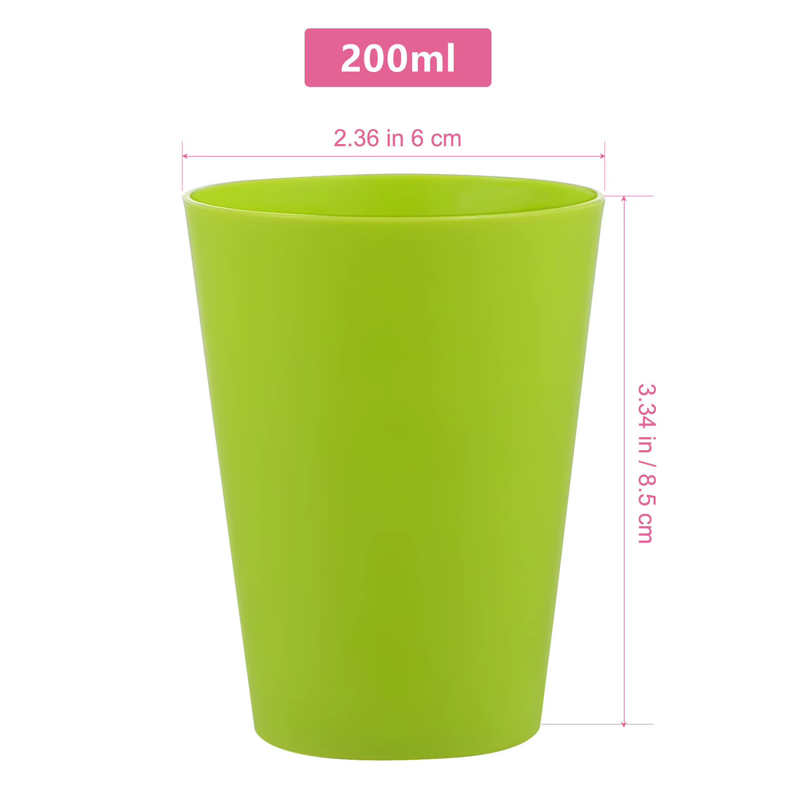 Paquet de 15 gobelets à boire en plastique incassables